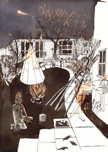 Pixies in de tuin, 2021 door Charlotte Orr