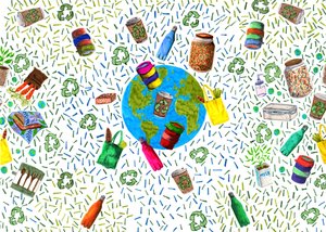 Ontwerp recyclingbak door Charlotte Orr