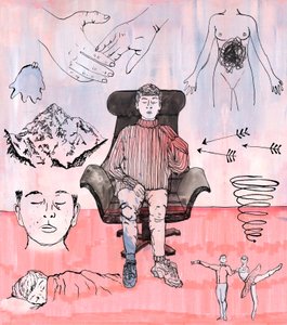Therapie Illustratie door Charlotte Orr