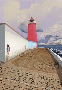 Rood Vuurtorenpad door Charlotte Trudgett