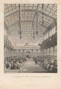 Interieur van het Lagerhuis door Chavane