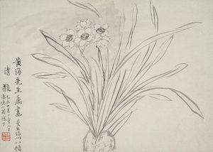 Album van bloemen door Chen Hongshou