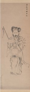 Bodhisattva Guanyin in de vorm van de Boeddha Moeder, gedateerd 1620 door Chen Hongshou