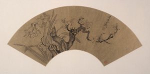 Pruimenbloesems en narcissen door Chen Hongshou