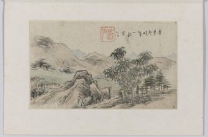 Landschap door Cheng Men