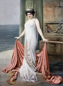 Franse sopraan Zina Brozia als Thais in opera "Thais", foto Cheri Rousseau uit Franse krant "Le Theatre" 11 januari door Cheri Rousseau