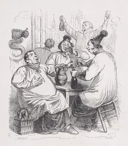 De parochiezangers uit De volledige werken van Béranger, 1836