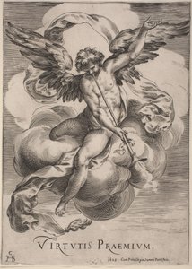 Een Allegorisch Figuur: Virtutis Praemium door Cherubino Alberti