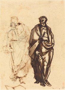 Geklede Figuur met een Staf