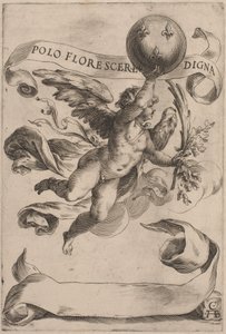 Genius met het Wapen van de Medici door Cherubino Alberti