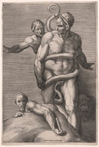 Minos en demonen, uit het Laatste Oordeel door Cherubino Alberti