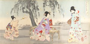 Chiyoda Kasteel Album van Vrouwen door Chikanobu Yoshu