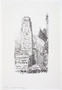 New York Boeket door Childe Frederick Hassam