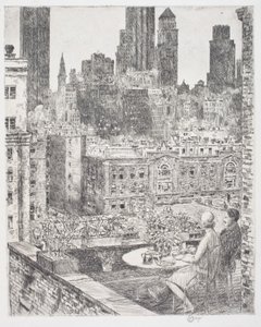 Lente in New York door Childe Frederick Hassam