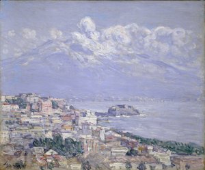 Vesuvius door Childe Frederick Hassam