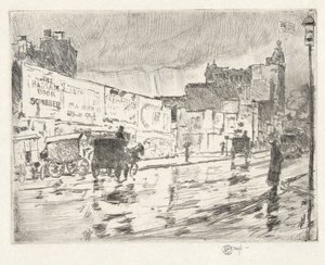 Reclameborden door Childe Hassam