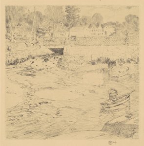 Oude kant door Childe Hassam
