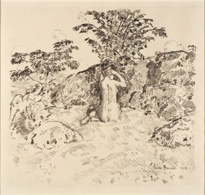 Wilde kersenboom door Childe Hassam