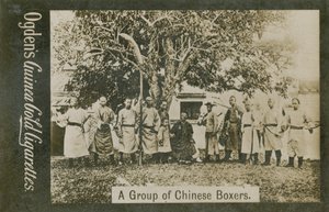 Een groep Chinese boksers door Chinese Photographer