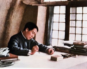 Mao schrijft zijn werk 