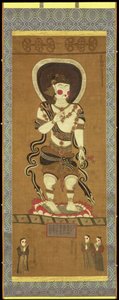 Avalokitesvara, de Boeddha van Mededogen uit de Mogao-grotten, Dunhuang, Gansu Provincie, China door Chinese School