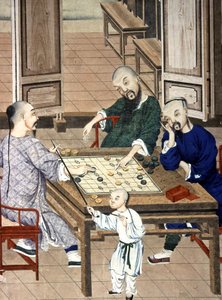 Chinezen spelen het spel Go
