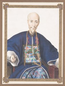 Ingelijste portret van Howqua
