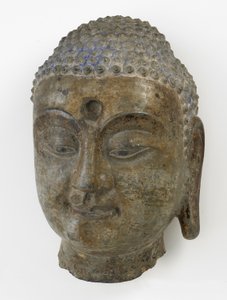 Hoofd van de Boeddha, Periode van de Verdeling, 550-577 door Chinese School