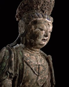 Grote zittende bodhisattva in meditatie, Jin-dynastie (1115-1234) (detail)