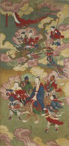 Numineuze Schat Emissarissen, uit een Boeddhistisch Land- en Waterritueel Set door Chinese School