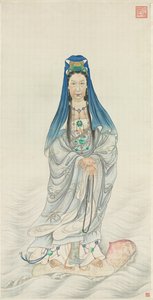 Portret van keizerin-weduwe Cixi als Guanyin