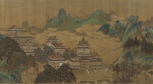 Het Perzikfestival van de Koningin Moeder van het Westen, Ming of Qing-dynastie, 17e-18e eeuw