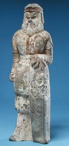 Beeldje van een barbaarse krijger, Tang-dynastie (618-907)