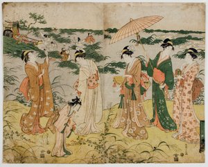 Jacht op vuurvliegjes door Chobunsai Eishi
