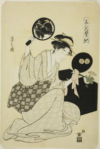 Takashima, uit de serie "Een verzameling bloemachtige gezichten van schoonheden"