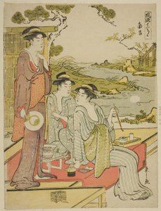 De achtste maand (Nanryo), uit de serie een Kalender van Elegantie (Furyu junikagetsu)
