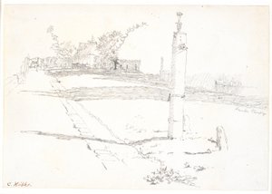 De straat met de waterput door Christen Købke