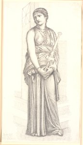 Medea met het Zwaard in de Hand, Hele Figuur door Christen Købke