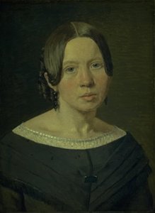 Portret van de schoonzus van de kunstenaar Johanne Elisabeth Købke, geboren Sundbye