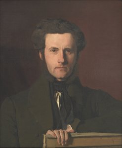 Portret van de decoratieve kunstenaar G.C. Hilker door Christen Købke