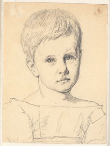 Portret van Sophie Frimodt als kind door Christen Købke