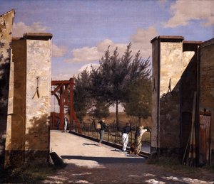 De noordpoort van de citadel door Christen Købke