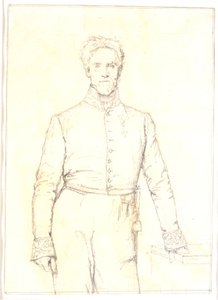 Provinciegouverneur, kamerheer Jens Andreas Graah (1787-1873) door Christen Købke