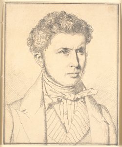Portret van de broer van de kunstenaar, H.P.N.Købke (1812-39) door Christen Købke