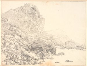 Uitzicht op Marina Piccola op Capri door Christen Købke
