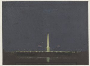 De illuminatie op den hooge sluis ter gelegenheid der geboorte van de jonge prins (dagboek, 2 mei) door Christiaan Andriessen