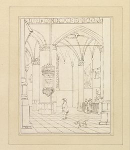 Kerkinterieur door Christiaan Josi