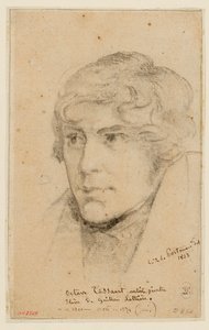 Portret van Octave Tassaert door Christiaan Julius Lodewijk Portman