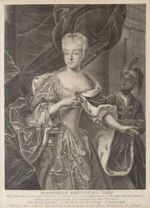 Portret van prinses Charlotte van Brunswijk-Wolfenbüttel 1694-1715, vrouw van tsarevitsj Alexei Petro