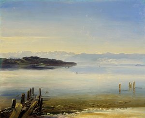 Het Starnberger Meer door Christian Ernst Bernhard Morgenstern